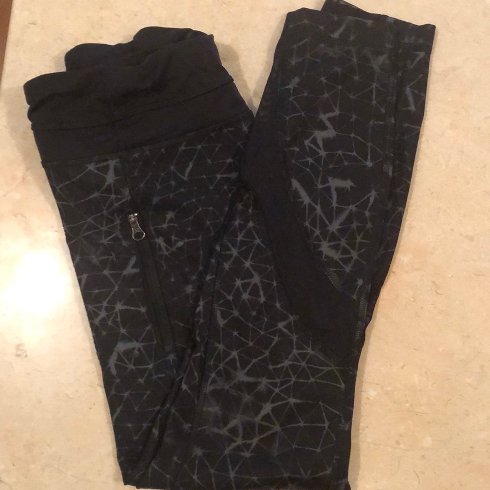 Lulu lemon running tights with cute mesh detail!